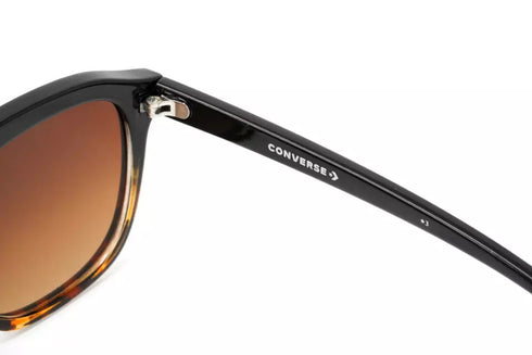 Converse Unisex Sunglasses Square Flat Top Tortoise H108 Black